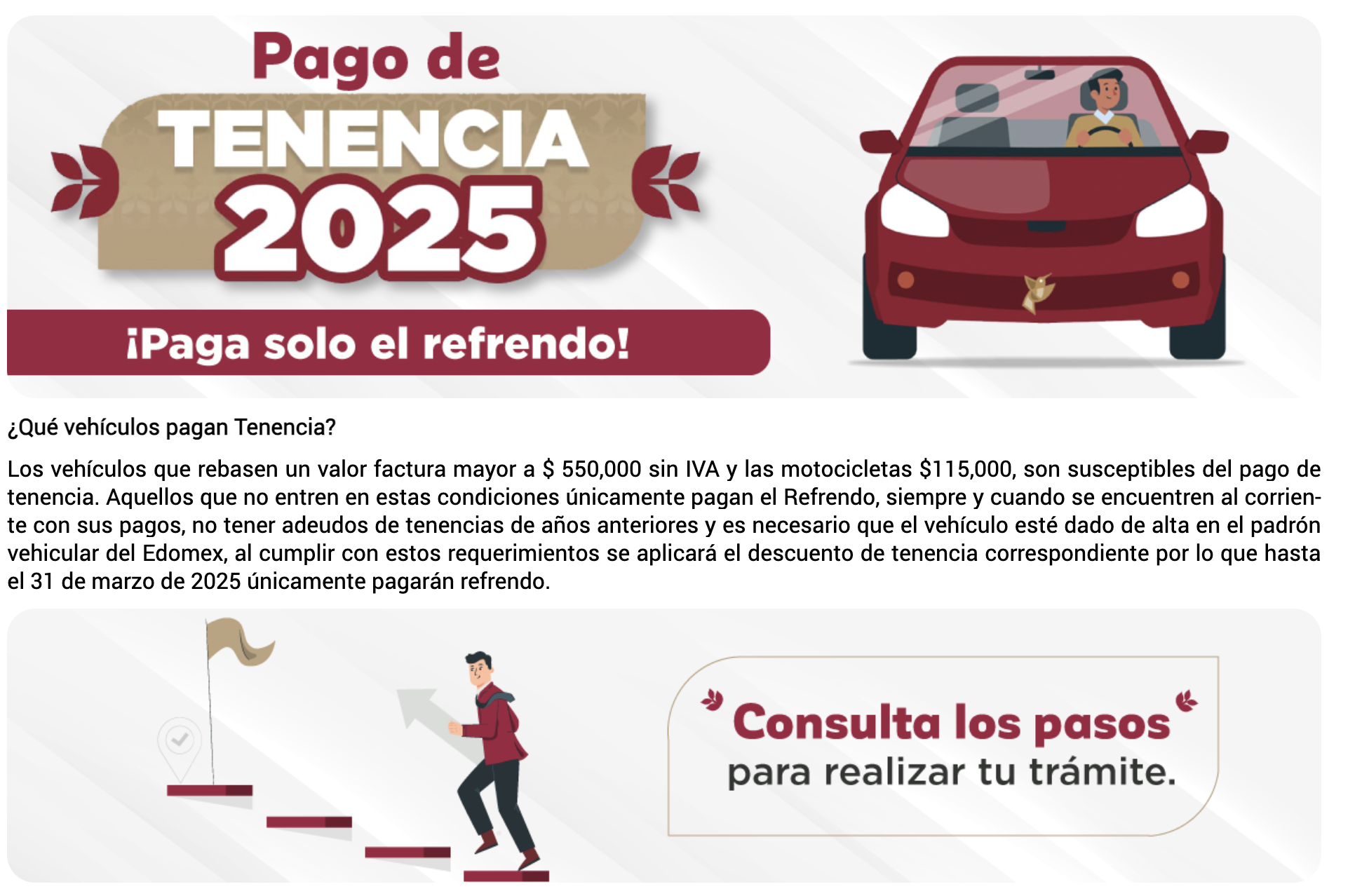 ¡Últimos días, paga la tenencia! El 31 de marzo termina el subsidio del 100 por ciento